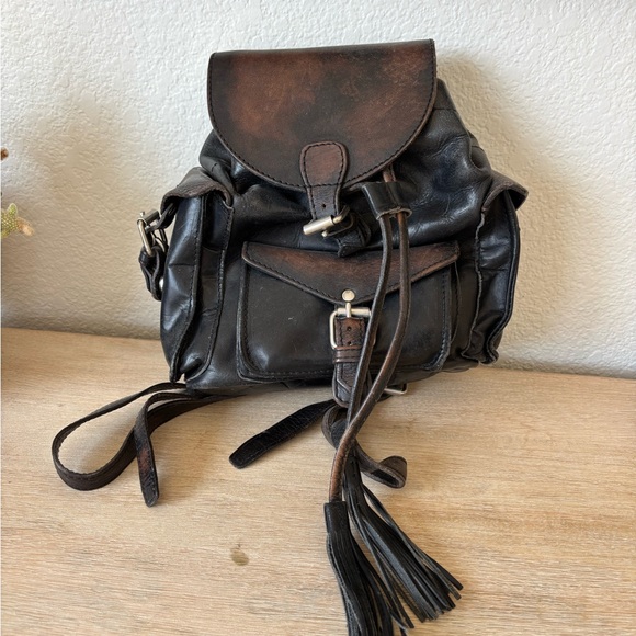 Freebird by Steven Brett Black Distressed Backpack